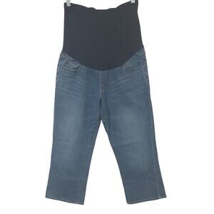 Liz Lange Maternity Jeans Women's Blue Size 10 Pull-On Stretch